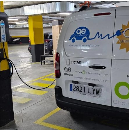 Instalación cargador en parking